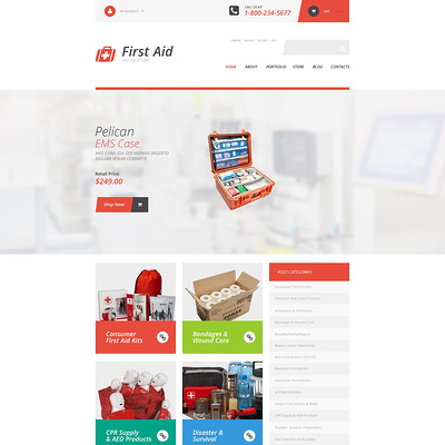 First Aid Supplies WooCommerce Theme (WooCommerce theme for health and medical stores) Item Picture