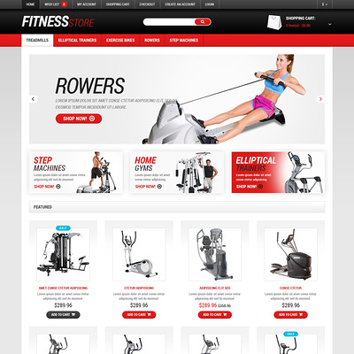 Fitness Responsive OpenCart Template (OpenCart theme for sports, gym, and fitness stores) Item Picture