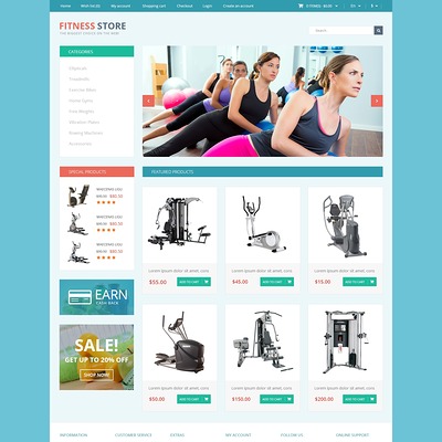 Fitness for Life OpenCart Template (OpenCart theme for sports, gym, and fitness stores) Item Picture