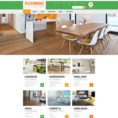 Flooring Services WooCommerce Theme (WooCommerce theme for home improvement and construction supplies) Item Picture