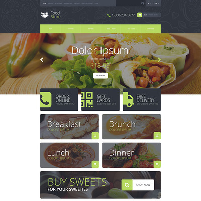 Food Shop OpenCart Template (OpenCart theme for selling food and spices) Item Picture