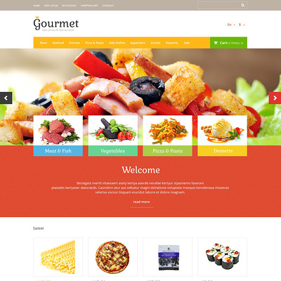 Food Shop OpenCart Template (OpenCart theme for selling food and spices) Item Picture