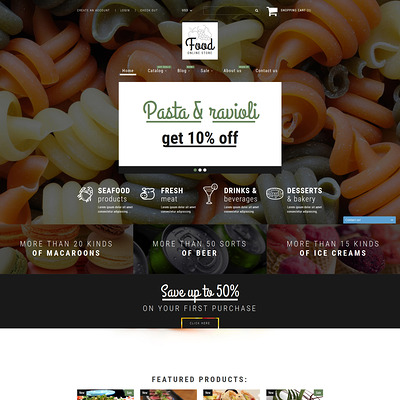 Food Shop Shopify Theme (parallax Shopify theme) Item Picture