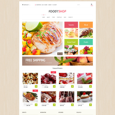Food Store Responsive WooCommerce Theme (WooCommerce theme for selling food and spices) Item Picture