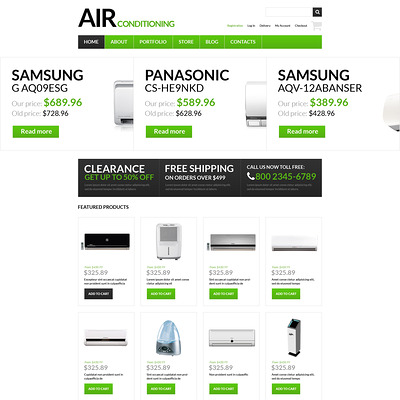 Fresh Air Supplier WooCommerce Theme (WooCommerce theme for home improvement and construction supplies) Item Picture
