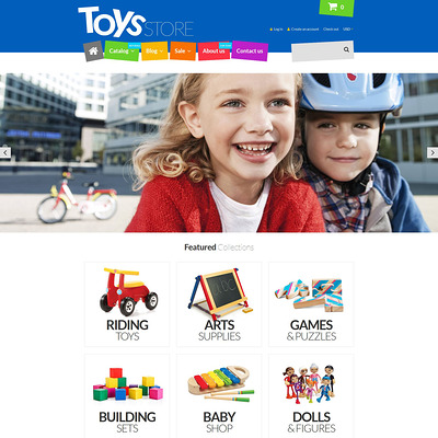 Fun Toys Shop Shopify Theme (parallax Shopify theme) Item Picture