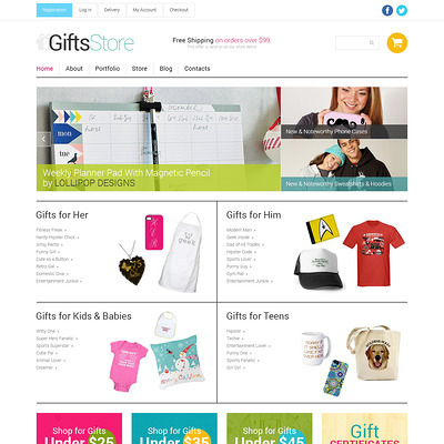 Gifts Store Responsive WooCommerce Theme (WooCommerce theme for florists and gift stores) Item Picture