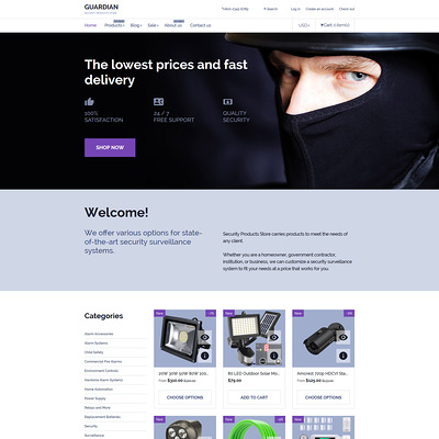 Guardian Shopify Theme (parallax Shopify theme) Item Picture