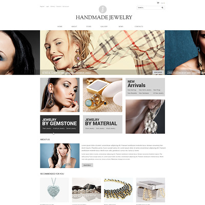 Handmade Jewelry WooCommerce Theme (WooCommerce theme for selling jewelry and watches) Item Picture