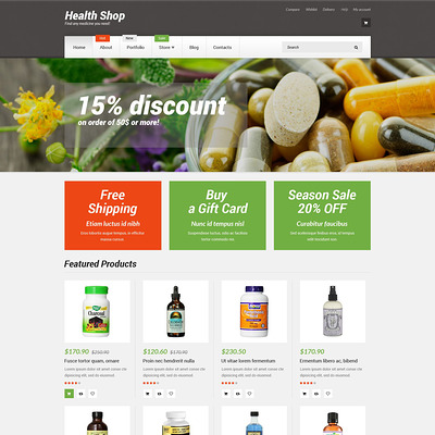 Health Shop WooCommerce Theme (WooCommerce theme for health and medical stores) Item Picture