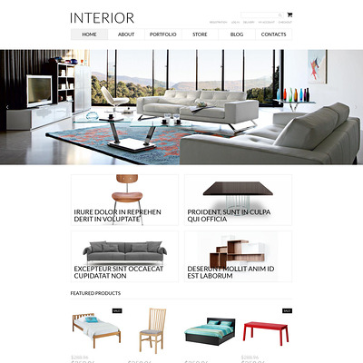 Interior Furniture WooCommerce Theme (WooCommerce theme for furniture stores) Item Picture