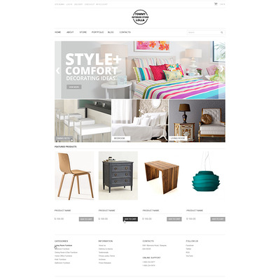 Interior Store WooCommerce Theme (WooCommerce theme for home decor and interior design stores) Item Picture