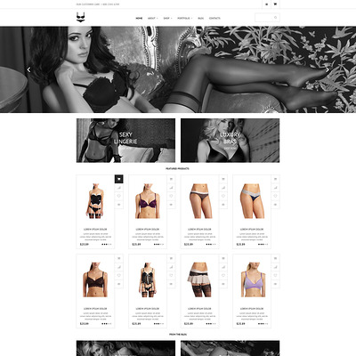 Intimate Apparel WooCommerce Theme (WooCommerce theme for selling lingerie and underwear) Item Picture