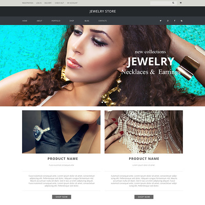 Jewelry Pieces WooCommerce Theme (WooCommerce theme for selling jewelry and watches) Item Picture