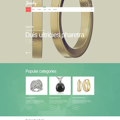 Jewelry WooCommerce Theme (WooCommerce theme for selling jewelry and watches) Item Picture