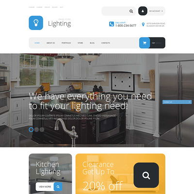 Lighting Store WooCommerce Theme (WooCommerce theme for home improvement and construction supplies) Item Picture