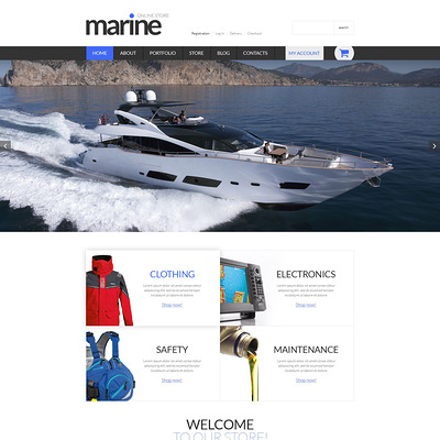 Marine Shop WooCommerce Theme (WooCommerce theme for marine, yachting, diving, and fishing stores) Item Picture