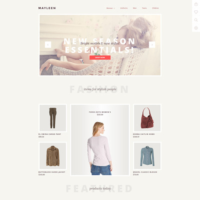 Mayleen OpenCart Template (OpenCart theme for clothing stores) Item Picture