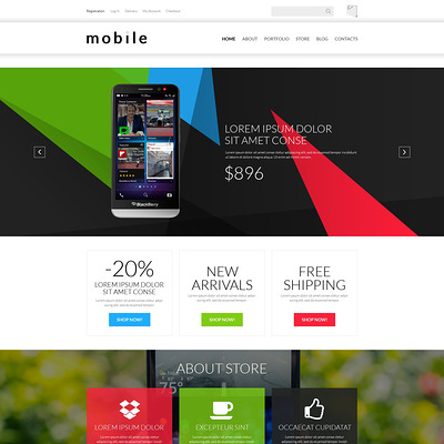 Mobile Gear Store WooCommerce Theme (WooCommerce theme selling electronics) Item Picture