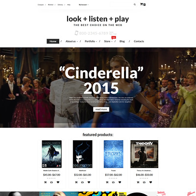 Music WooCommerce Theme (WooCommerce theme for music stores) Item Picture