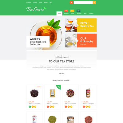 Online Tea Store WooCommerce Theme (WooCommerce theme for selling tea and coffee) Item Picture