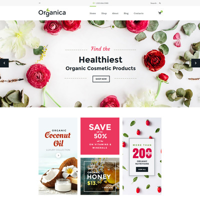 Organica (WooCommerce theme for selling perfumes, hair products, and cosmetics) Item Picture