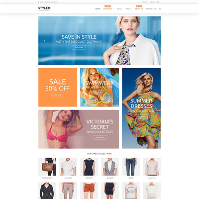Original Clothing Shopify Theme (parallax Shopify theme) Item Picture