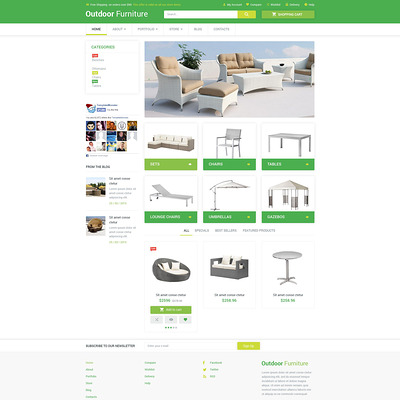 Outdoor Comfort WooCommerce Theme (WooCommerce theme for furniture stores) Item Picture