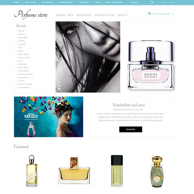 Perfume Store OpenCart Template (OpenCart theme for selling cosmetics, hair products, and perfumes) Item Picture