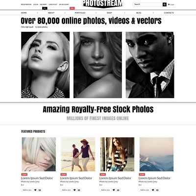 Photo Stock WooCommerce Theme (WooCommerce theme for selling stock photography) Item Picture