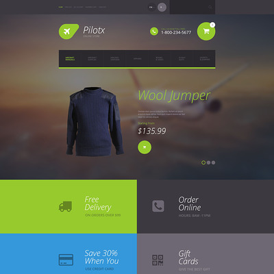 Pilotx OpenCart Template (OpenCart theme for clothing stores) Item Picture