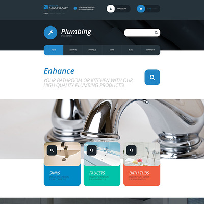 Plumbing Supplies Store WooCommerce Theme (WooCommerce theme for home improvement and construction supplies) Item Picture