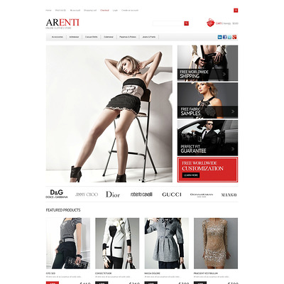 Responsive Clothes Store OpenCart Template (OpenCart theme for clothing stores) Item Picture