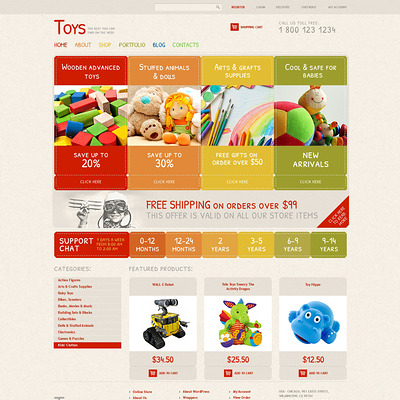Safe Toys WooCommerce Theme (WooCommerce theme selling toys for kids) Item Picture