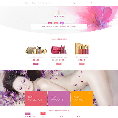 Samsara WooCommerce Theme (WooCommerce theme for selling perfumes, hair products, and cosmetics) Item Picture
