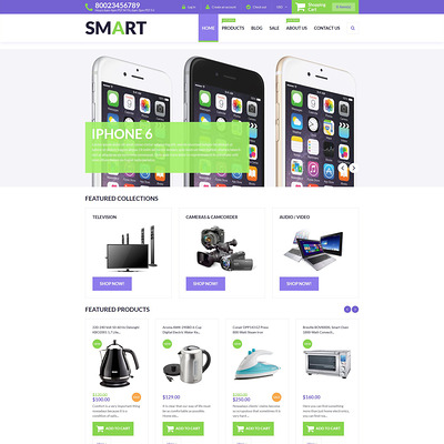Smart Store Shopify Theme (parallax Shopify theme) Item Picture
