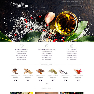 Spice House WooCommerce Theme (WooCommerce theme for selling food and spices) Item Picture