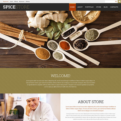 Spice Shop WooCommerce Theme (WooCommerce theme for selling food and spices) Item Picture