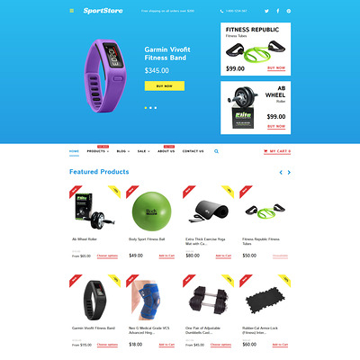 Sport Store Shopify Theme (parallax Shopify theme) Item Picture