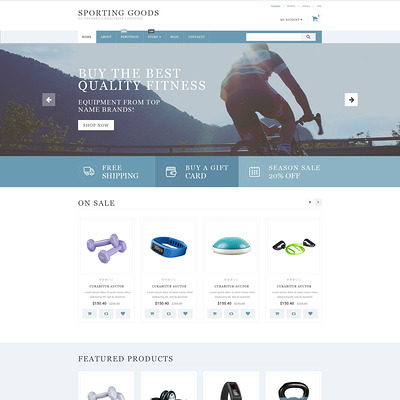 Sporting Goods WooCommerce Theme (WooCommerce theme for sports, gym, and fitness stores) Item Picture