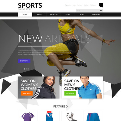Sports Apparel WooCommerce Theme (WooCommerce theme for sports, gym, and fitness stores) Item Picture