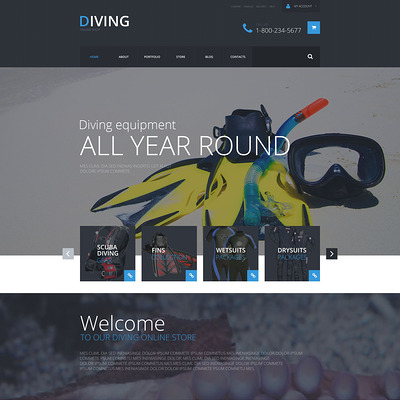Sports Shop WooCommerce Theme (WooCommerce theme for sports, gym, and fitness stores) Item Picture