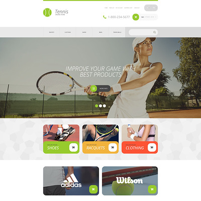 Sports Store OpenCart Template (OpenCart theme for sports, gym, and fitness stores) Item Picture