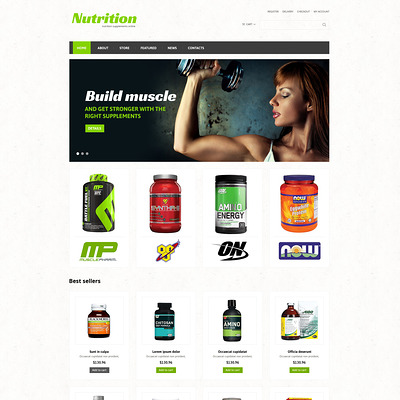 Sports Store Responsive WooCommerce Theme (WooCommerce theme for sports, gym, and fitness stores) Item Picture