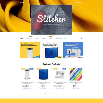 Stitcher Shopify Theme (parallax Shopify theme) Item Picture