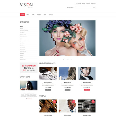 Stock Photo Responsive WooCommerce Theme (WooCommerce theme for selling stock photography) Item Picture