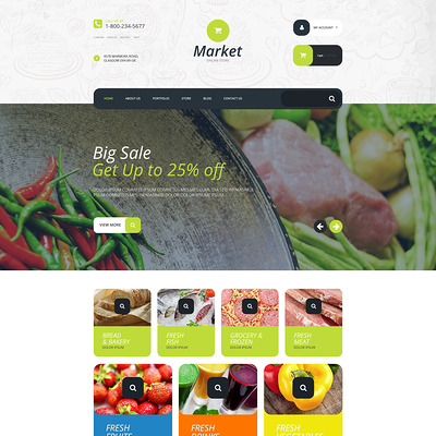 Supermarket WooCommerce Theme (WooCommerce theme for selling food and spices) Item Picture
