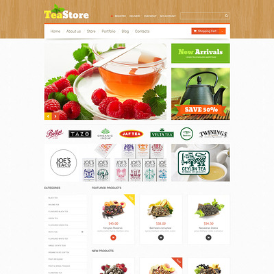 Tea Ceremony WooCommerce Theme (WooCommerce theme for selling tea and coffee) Item Picture