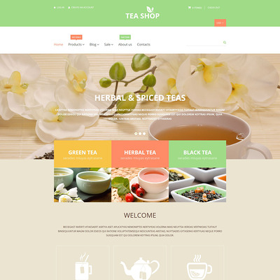 Tea Shop Shopify Theme (parallax Shopify theme) Item Picture