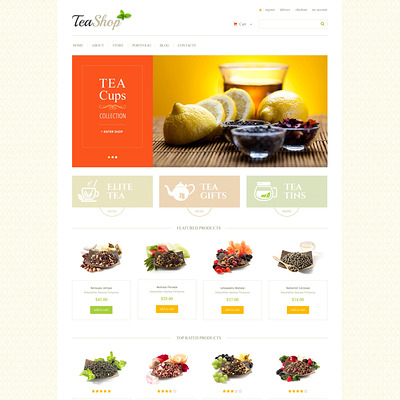 Tea Shop WooCommerce Theme (WooCommerce theme for selling tea and coffee) Item Picture